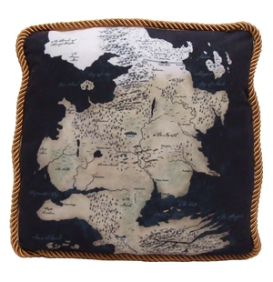 Pillow - Game of Thrones - North Map Soft Doll Toys New 408688-1 Pillow - Game of Thrones - North Map Soft Doll Toys New 408688-1