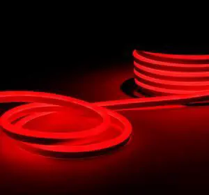50ft Neon LED Rope Light, 150ft Max Connectable, 120V Flexible Light, IP67 Waterproof Lighting for Patio, Lawn, Soffit, Ambient Decoration, Red