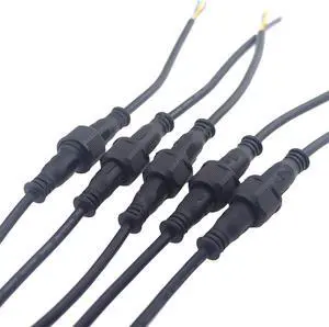 5 Pairs 3Pin Waterproof Electrical Connector IP65 Male Female Connectors with 18AWG 0.75m² Extension Cable for Car Truck Boat Indoor/Outdoor LED Pixel Strip String Light