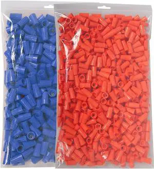 OmaiLighting Blue Electrical Wire Connector Screw Terminal (1,000 Pack) and Orange Electrical Wire Connector Screw Terminal (500 Pack)