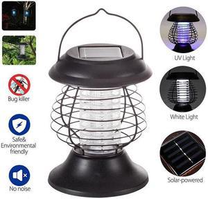 OmaiLighting Solar Fly Trap Light Mosquito Killer Lamp Insect Bug Zapper UV Lamp Outdoor Light For Patios Gardens Camping Tents