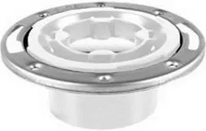 OATEY 43553 Toilet Flange, Floor, With Stainless Steel Ring