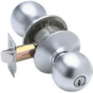 4/PACK SCHLAGE LOCK F F51ORB626K4 ORBIT ENTRY KNOB LOCKSET K4 SATIN CHROME 4/PACK SCHLAGE LOCK F F51ORB626K4 ORBIT ENTRY KNOB LOCKSET K4 SATIN CHROME