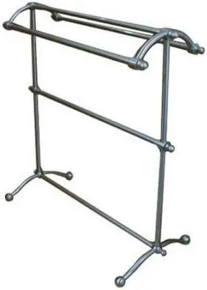 Kingston Brass CC2298 Free Standing Towel Rack - Satin Nickel