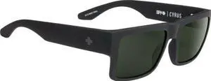 Spy Cyrus Sunglasses 673180973864 - Soft Matte Black/HD Plus Gray Green Polar
