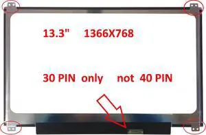 Fullcom's New 13.3 inch screen compatible with N133BGE-EAB fit Part/No. KL.1330D.001 809579-J32