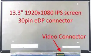 Fullcom's New 13.3 inch screen compatible with N133HCE-EP2 N133HCE-EPA N133HCE-GP1 LP133WF4(SP)(B1) fit Part/No. SD10R54651