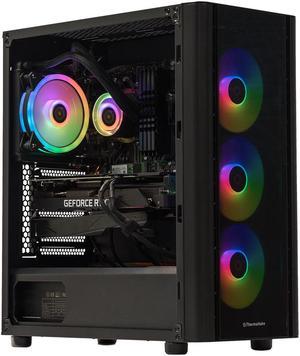 Velztorm Archux CTO Gaming Desktop PC Black (AMD Ryzen 7-5700X 8-Core, 16GB DDR4, 512GB PCIe SSD + 3TB HDD (3.5), GeForce GTX 1650 4GB, 120mm AIO, RGB Fans, 750W PSU, Win 10 Pro) VELZ0001