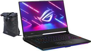 ASUS ROG Strix Scar 15 Gaming & Entertainment Laptop (AMD Ryzen 9 5900HX 8-Core, 15.6" 165Hz 2K Quad HD (2560x1440), NVIDIA RTX 3080, 64GB RAM, 2x4TB PCIe SSD (8TB), Win 10 Pro) with Voyager Backpack