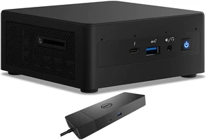 Intel NUC11PAHi5 Home & Business Mini Desktop (Intel i5-1135G7 4-Core, Integrated Graphics, 8GB RAM, 128GB m.2 SATA SSD, Wifi, USB 3.2, HDMI, Bluetooth, Win 10 Pro) with WD19S 180W Dock Intel NUC11PAHi5 Home & Business Mini Desktop (Intel i5-1135G7 4-Core, Integrated Graphics, 8GB RAM, 128GB m.2 SATA SSD, Wifi, USB 3.2, HDMI, Bluetooth, Win 10 Pro) with WD19S 180W Dock