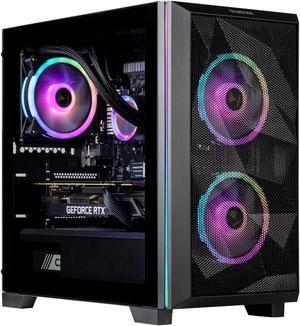 Velztorm Mini Pilum Custom Built Gaming Desktop PC (AMD Ryzen 7 5700X, GeForce RTX 5070, 16GB DDR4, 1TB PCIe SSD + 2TB HDD, 120mm AIO, 750W PSU, WiFi 4, RJ-45, HDMI, Win 11 Pro)