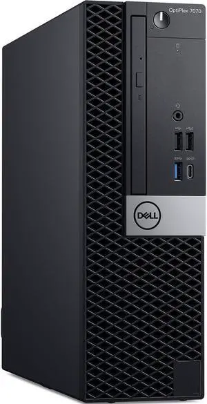 Dell OptiPlex 7070 SFF Home & Business Mini Desktop (Intel i7-9700 8-Core, Intel UHD 630, 16GB RAM, 512GB SATA SSD, USB 3.2, HDMI, Display Port, Optical Drive, Win 11 Pro) Refurbished