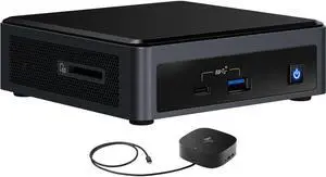 Intel NUC 10 NUC10i7FNKN Home & Business Mini Desktop (Intel i7-10710U 6-Core, Integrated Graphics, 8GB RAM, 128GB PCIe SSD, Wifi, HDMI, Bluetooth, SD Card, Win 10 Home) with G2 Universal Dock