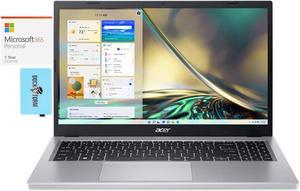 Acer Aspire 3 A315 Home & Business Laptop (AMD Ryzen 5 7520U 4-Core, 15.6" 60Hz Full HD (1920x1080), AMD Radeon, 8GB LPDDR5 5500MHz RAM, No OS) with Microsoft 365 Personal , Dockztorm Hub