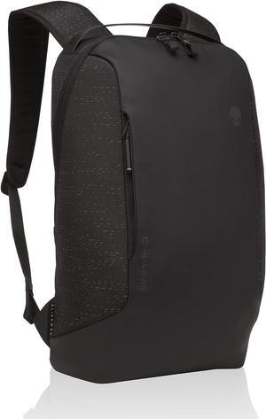 Alienware Horizon Slim Backpack AW323P, Weather resistant, Shockproof, Padded shoulder straps and back, Anti-scratch interior, GalaxyWeave Black