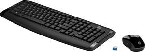 HP Wireless Keyboard and Mouse Combo, 2.4 GHz Wireless Connection, 12 Keyboard Shortcuts, Ten hotkeys, Single USB Nano Receiver, Ultra-Precise Mouse, Ideal for Office Work, Black (2023 Latest Model)