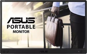 ASUS MB166C 16" Portable Monitor, IPS Full HD (1920x1080), 60Hz Refresh Rate, 5 ms Response Time, Anti-Glare Screen, 250 Nits Brightness, Ideal for Home & Business Use, Black (2024 Latest Model)