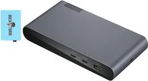 Lenovo Docking Station USB-C Universal Business Dock 40B30090TA Bundle w/Docztorm Dock, Supports External 2 Monitors (1 DP & 1 HDMI), 3 USB-A & 2 USB-C Ports, Windows Compatible, Storm Gray Color Lenovo Docking Station USB-C Universal Business Dock 40B30090TA Bundle w/Docztorm Dock, Supports External 2 Monitors (1 DP & 1 HDMI), 3 USB-A & 2 USB-C Ports, Windows Compatible, Storm Gray Color