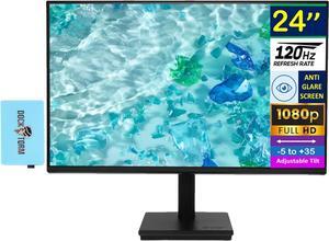 Acer Vero V247Y G 24" V7 Series FHD Monitor with 4ms Response Time, Anti Glare, VGA, HDMI & Dockztorm USB Port Expander, Black (UM.QV7AA.G02-2025 Latest Model)