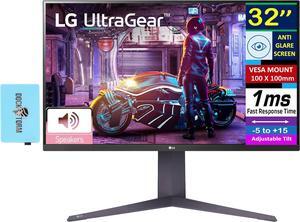 LG Ultragear 32" 4K UHD Free Sync Monitor with 1ms Response Time, Built-in Speakers, Anti Glare, VESA Mount (100mm), HDMI & Dockztorm USB Port Expander, Black (2025 Latest Model)