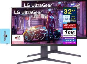 LG Ultragear 32" 4K UHD Free Sync Monitor with 1ms Response Time, Built-in Speakers, Anti Glare, VESA Mount (100mm), HDMI & Dockztorm USB Port Expander, Black (2025 Latest Model) 2 Pack