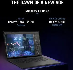 ASUS ROG Zephyrus G16 AI Gaming Laptop 16.0" 240Hz OLED WQXGA Display (Intel Ultra 9-285H, GeForce RTX 5090 24GB, 64GB LPDDR5X, 2TB SSD, RGB KB, Thunderbolt 4, WiFi 7, Webcam, Win 11 Pro)