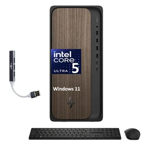 HP OmniDesk AI HIGH PERFORMANCE Desktop (Intel Ultra 5 225, 64GB DDR5, 2TB PCIe SSD, Intel Graphics, 280W PSU, WiFi 6, Bluetooth 5.4, RJ-45, 1 Display Port, HDMI, Win 11 Pro) w/DKZ USB Port Expander HP OmniDesk AI HIGH PERFORMANCE Desktop (Intel Ultra 5 225, 64GB DDR5, 2TB PCIe SSD, Intel Graphics, 280W PSU, WiFi 6, Bluetooth 5.4, RJ-45, 1 Display Port, HDMI, Win 11 Pro) w/DKZ USB Port Expander
