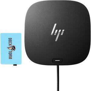 HP USB-C/A Universal Dock G2 (1 SuperSpeed USB Type-C; 2 USB Type-A; 1 audio jack; 2 DisplayPort 1.4; 1 HDMI 2.0; 1 RJ-45; 2 SuperSpeed USB Type-A (charging), Standard lock slot) Bundle With Docztorm