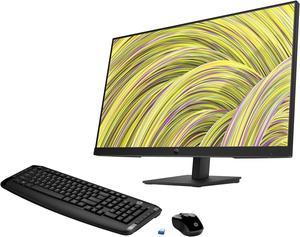 HP P27h G5 FHD Monitor 64W41AA#ABA Bundle with Wireless Keyboard & Mouse, 27" FHD IPS (1920x1080) 75 Hz Display, 1 HDMI, 1 Display Port, 1 VGA, Ideal for Office Work, Black (2024 Latest Model)