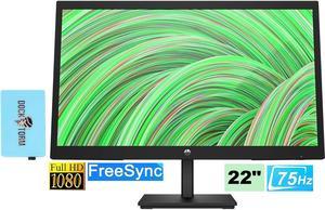HP 22 inch LED FHD FreeSync Monitor with Docztorm Dock, 22" Full HD (1920 x 1080) Anti-Glare Monitor, Narrow Bezel Display, HDMI, VGA, Modern Design, Ideal for Home and Business (2023 Latest Model)