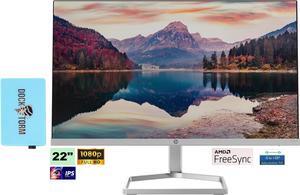 HP 22 IPS 1080P FreeSync Monitor Bundle with Docztorm Dock, 22 inch IPS FHD (1920 x 1080) Display, HDMI, VGA, Adjustable Tilt, Ideal for Home & Business, Black & Silver (2024 Latest Model)