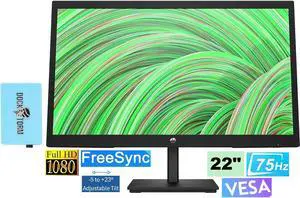 HP 22 inch LED FHD FreeSync Monitor with Docztorm Dock, 22" Full HD (1920 x 1080) Anti-Glare Monitor, Narrow Bezel Display, HDMI, VGA, Modern Design, Ideal for Home and Business (2023 Latest Model) HP 22 inch LED FHD FreeSync Monitor with Docztorm Dock, 22" Full HD (1920 x 1080) Anti-Glare Monitor, Narrow Bezel Display, HDMI, VGA, Modern Design, Ideal for Home and Business (2023 Latest Model)