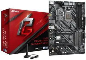 AsRock Z490 Phantom Gaming 4/ax Intel ATX DDR4-SDRAM Motherboard AsRock Z490 Phantom Gaming 4/ax Intel ATX DDR4-SDRAM Motherboard
