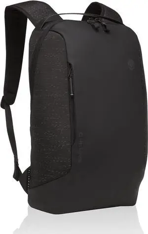Alienware Horizon Slim Backpack AW323P, Weather resistant, Shockproof, Padded shoulder straps and back, Anti-scratch interior, GalaxyWeave Black