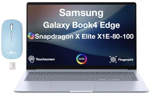 Samsung Galaxy Book4 Edge AI-Powered Laptop 16.0" AMOLED Touch, Snapdragon X Elite X1E-80-100, 16GB LPDDR5X, 512GB SSD, Qualcomm Adreno, Webcam, Wi-Fi 7, Fingerprint, Win 11 Home w/DKZ Wireless Mouse Samsung Galaxy Book4 Edge AI-Powered Laptop 16.0" AMOLED Touch, Snapdragon X Elite X1E-80-100, 16GB LPDDR5X, 512GB SSD, Qualcomm Adreno, Webcam, Wi-Fi 7, Fingerprint, Win 11 Home w/DKZ Wireless Mouse