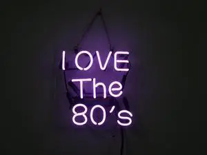 Fashion  Handcraft New  I Love The 80s  Real Glass Tubes For Display Neon Light Sign 10x10!!!
