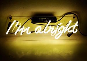Neon Signs I am Alright Beer Bar Pub Recreation Room Lights Windows Wall Signs Or For  Christmas Gift  14X7