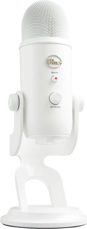 Blue Yeti USB Mic for Recording & Streaming on PC and Mac, White (988-000104)