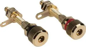 Parts Express Dayton Audio BPA-38G HD Binding Post Banana Jack Pair Gold