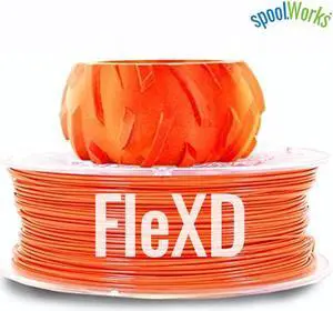 Genuine E3D spoolWorks FleXD Semi-flexible TPU Filament - 2.85mm, 500g, Sweet Orange17