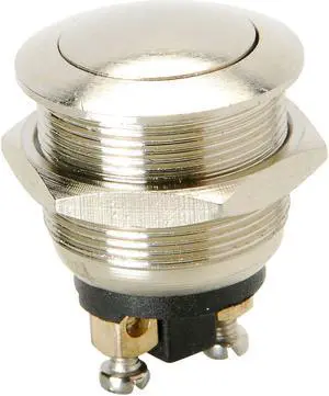 Parts Express Momentary N.O. Metal Dome Push Button Switch, 4A 125V