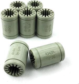 Igus Drylin R Solid Polymer Linear Slide LM10UU Bearing, RJ4JP-01 - 10mm Shaft (7 pack)