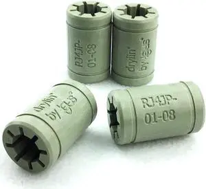 Igus Drylin R Solid Polymer Linear Slide LM8UU Bearing, RJ4JP-01 - 8mm Shaft (4 pack)