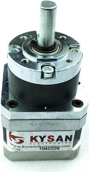 Kysan Geared NEMA17 Stepper Motor with Connector - 5.2:1 Gear Ratio, 9kg-cm Holding Torque