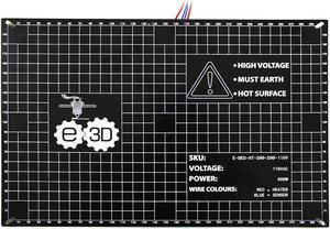 E3D High Temperature Heated Bed - 300x200mm, 110V