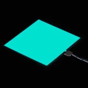 Adafruit Electroluminescent (EL) Panel - 10cm x 10cm - Aqua