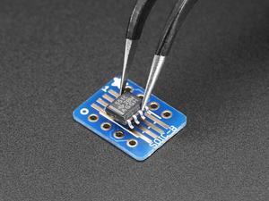 Adafruit SMT Breakout PCB for SOIC-8, MSOP-8 or TSSOP-8, 6 Pack