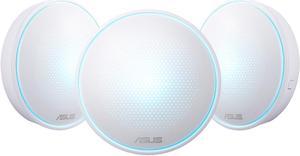 ASUS Lyra MAP-AC2200 AC2200 Tri-Band Mesh WiFi System, AiProtection Lifetime Security by Trend Micro, 3 Pack, cover up to 6,000sqft