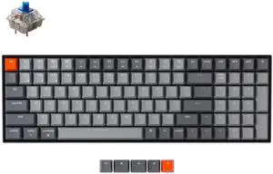 Keychron K4 Bluetooth/USB-C Keyboard - White LED Backlit - Gateron Blue - Mac and Windows