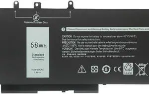 68Wh 93FTF battery for dell Latitude E5280 E5480 E5290 Precision 3520